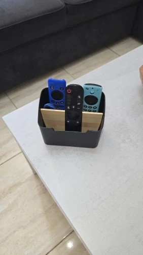 Practical Storage Box for TV Remotes & Air Conditioner Controls Elegant Remote Control Organizer Box for Living Room & Bedroom photo review