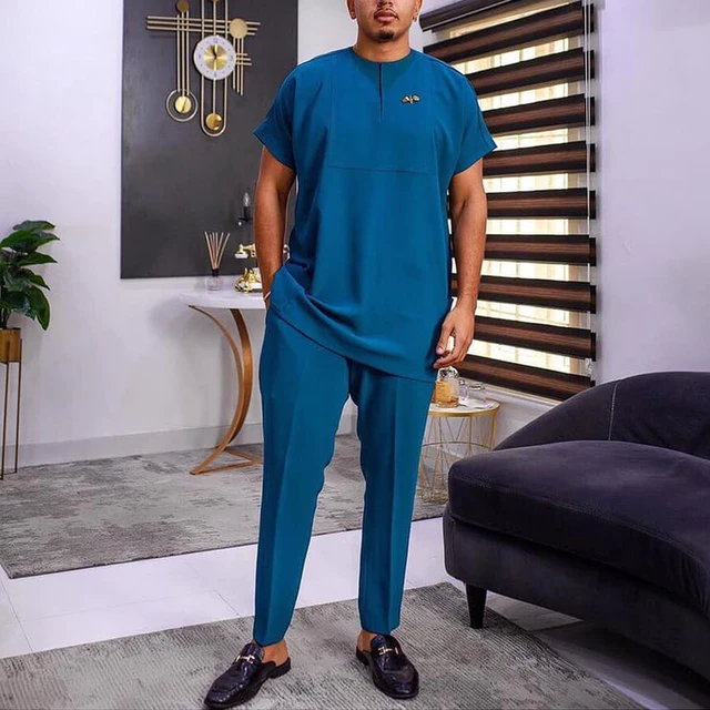 Dayo Short Sleeve Dashiki Outfit - Image 2