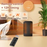 Portable Heater Desktop Room Warmer Fan With Remote Control Touchscreen PTC Ceramic Cooling & Heating Blower Fan For Home Office