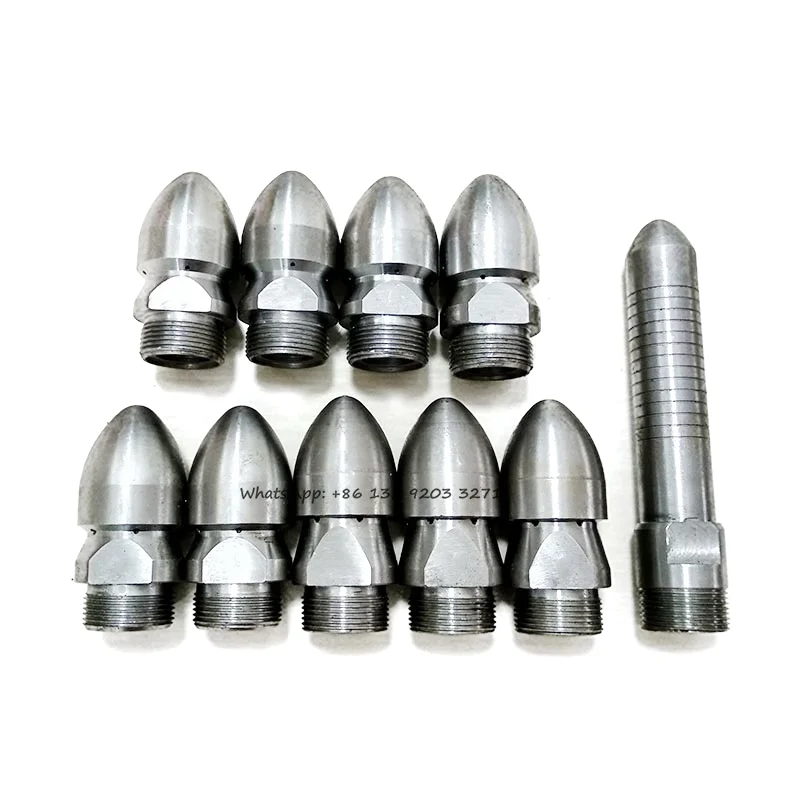 

High Pressure Cleaning Washer Accessories Water Rat Dredging Pipe Cleaning Machine Nozzle Sewer Drainage Cleaning Spray Nozzle