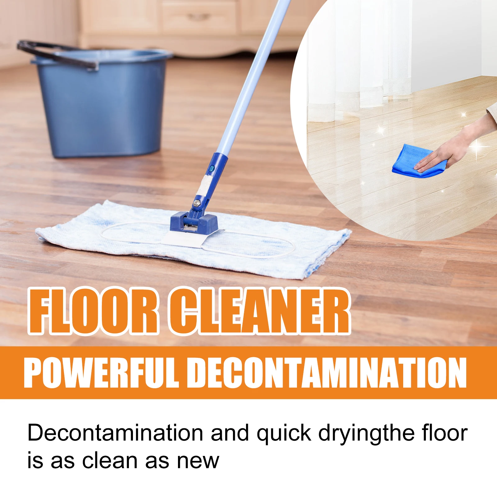 JUE-FISH Popular Floor Caring Cleaning Anti-bacterial Fragrant Strong Cleaning Ability Big Capacity Floor Cleaner