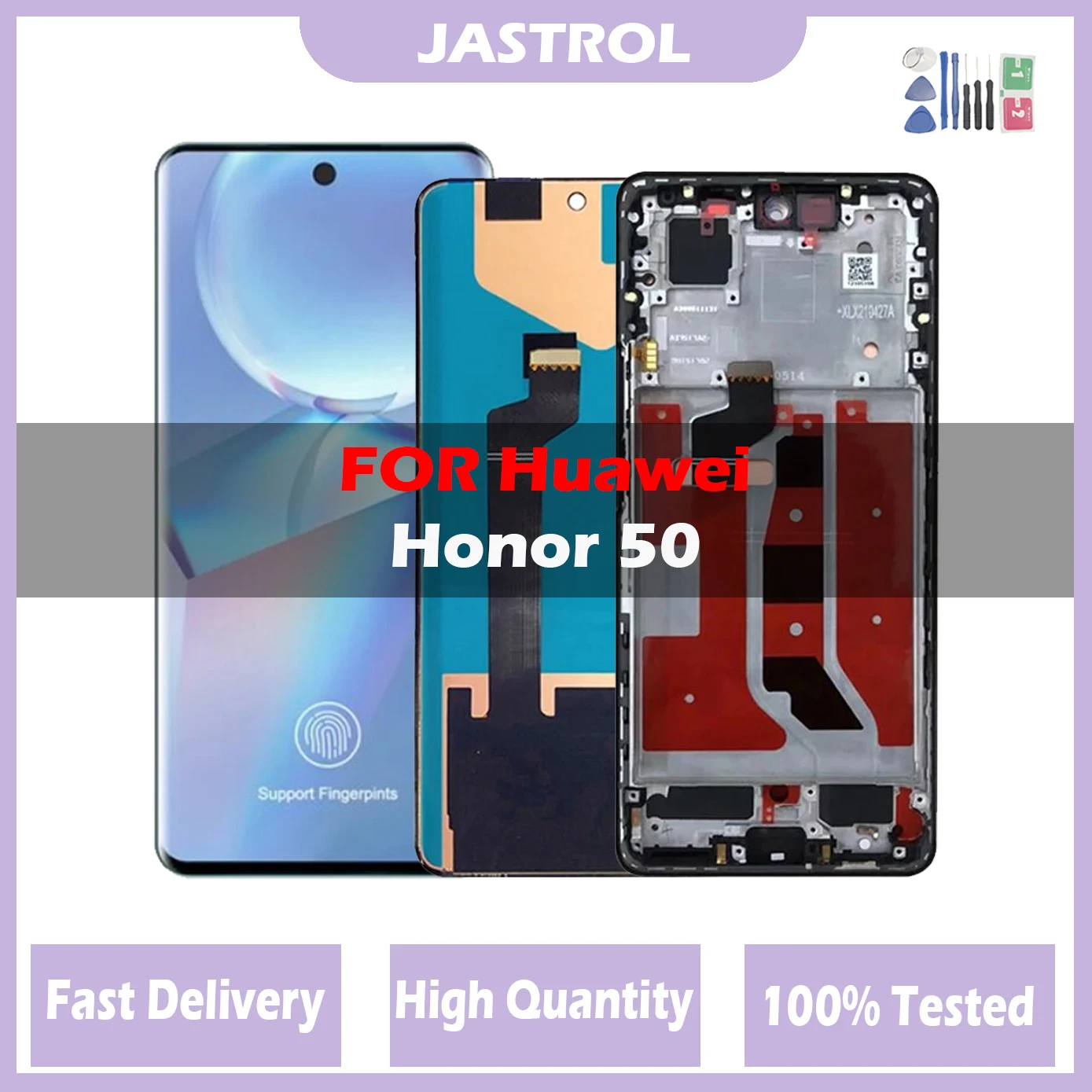 

Original NEW LCD For Huawei Honor 50 NTH-AN00 NTH-NX9 LCD Display Touch Screen Digitizer Assembly For Honor50 LCD With Frame
