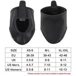 Winter Warmer Bicycle Toe Covers - Rainproof Windproof Cycling Overshoes - M-L (Toe Warmers)