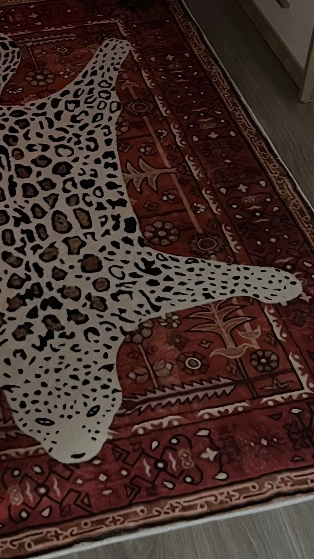 Boho Leopard Print Carpet, customer photo