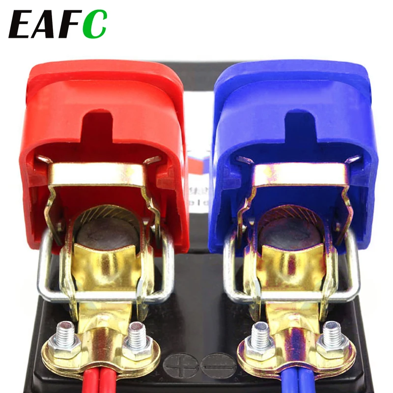 EAFC Universal 2 pezzi/coppia 12V morsetti per batteria a sgancio rapido per auto, roulotte, barca, moto, accessori per auto