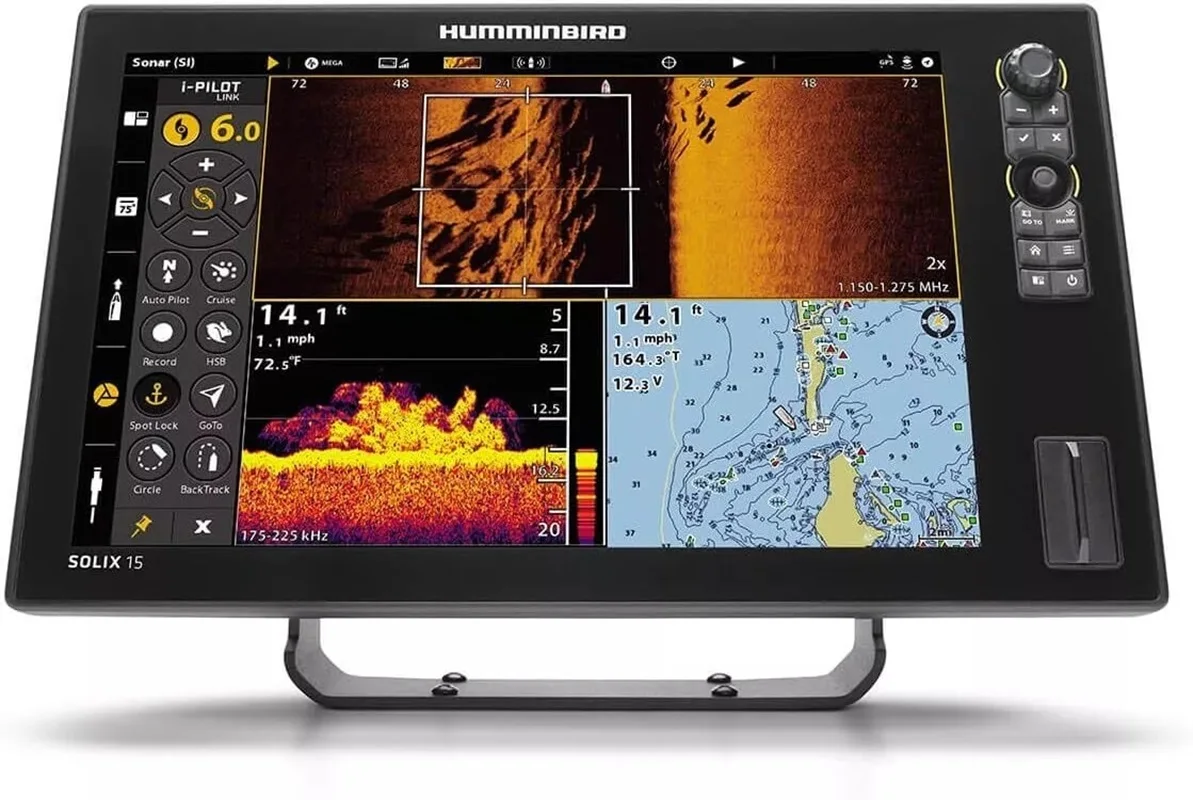 Discount Offer Humminbird SOLIX 15 Fishfinder CHIRP MEGA SI+ GPS G3 Bluetooth New Fish Finder