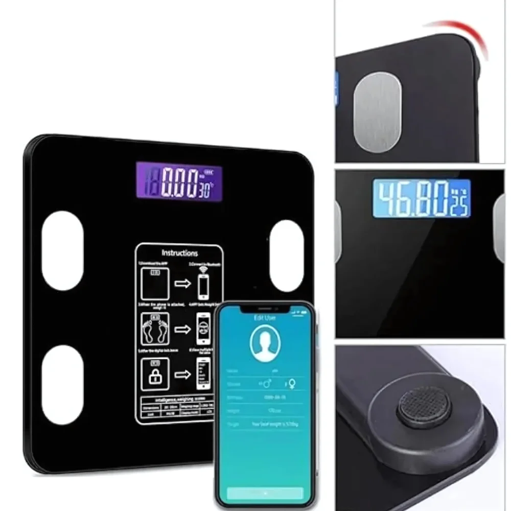 Balança Inteligente Bioimpedancia Digital 180kg Bluetooth Profissional 6