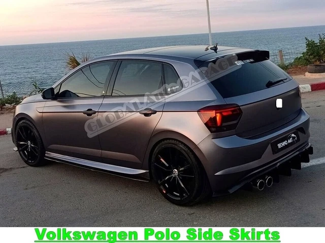 For Vw Volkswagen Polo 6R Aero Side Skirt Threshold + Side Skirts  Attachment 2018-2021 Sill Trim Car Styling Auto Universal - AliExpress