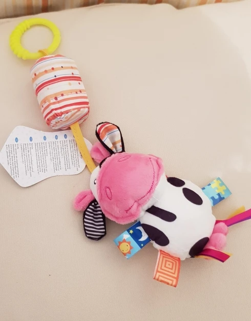 1pcs Baby Security Soothing Doll Towel with Teether Rattles Soft Blanket Snuggle Toy photo review