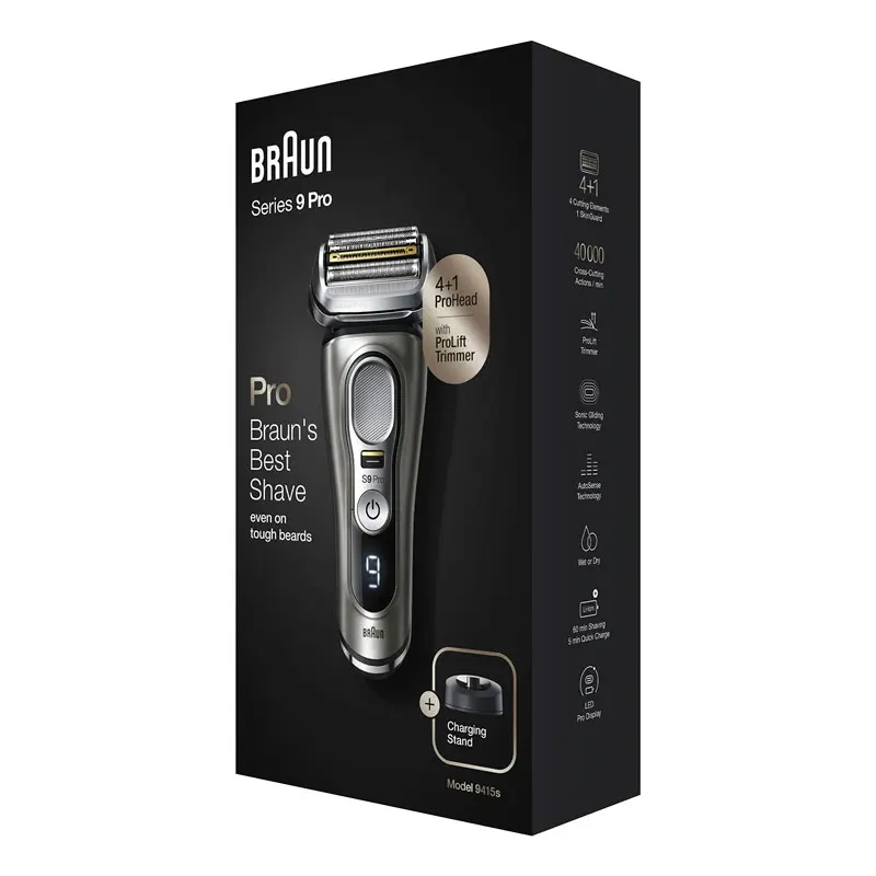 Braun Series 9 9345s Wet&dry, Beard Trimmer, Electric Shaver For