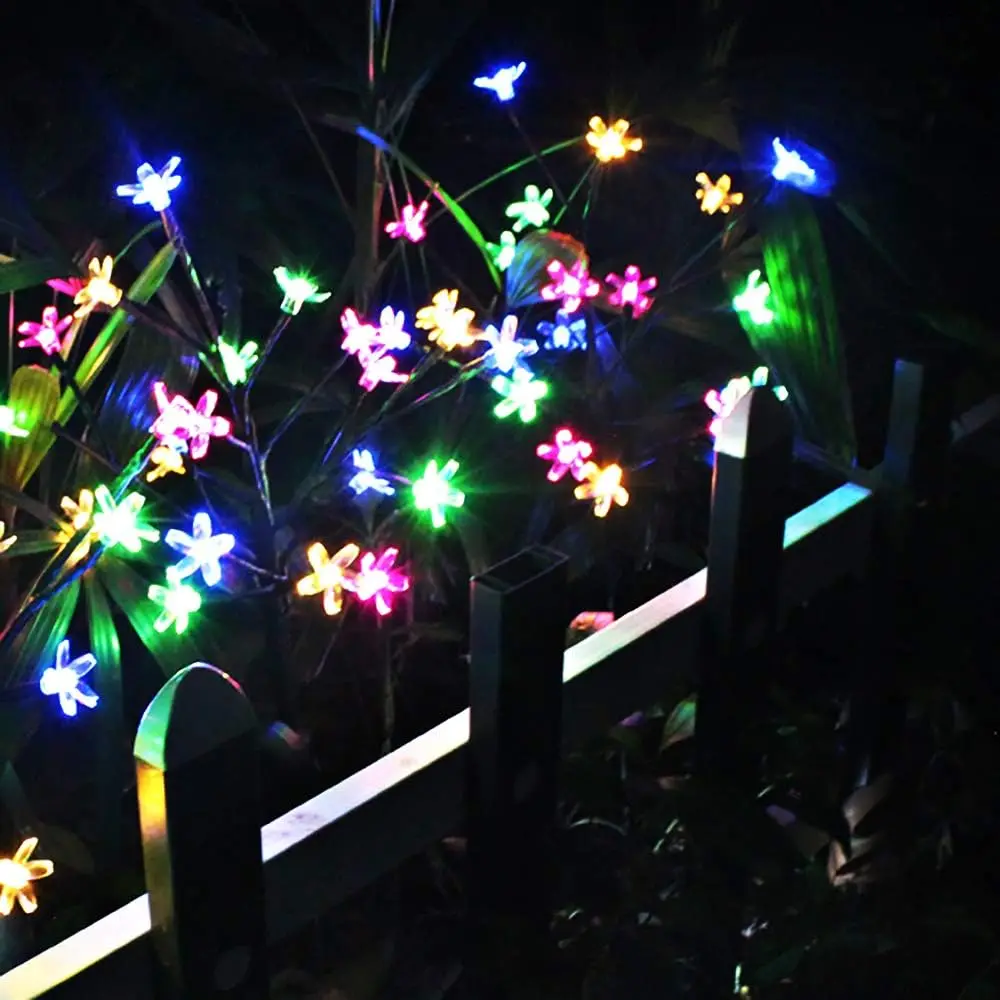 

Solar Lamp Flowering Lamp Cherry Blossom Lamp Garden Decoration Waterproof Solar Charging, Suitable for Courtyard Lawns