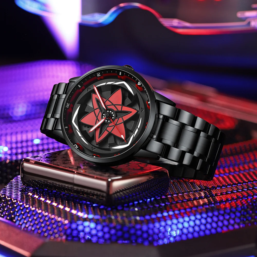 オリジナルの3D時計,公式,光沢,ガンガーズニスウォッチ,漫画の