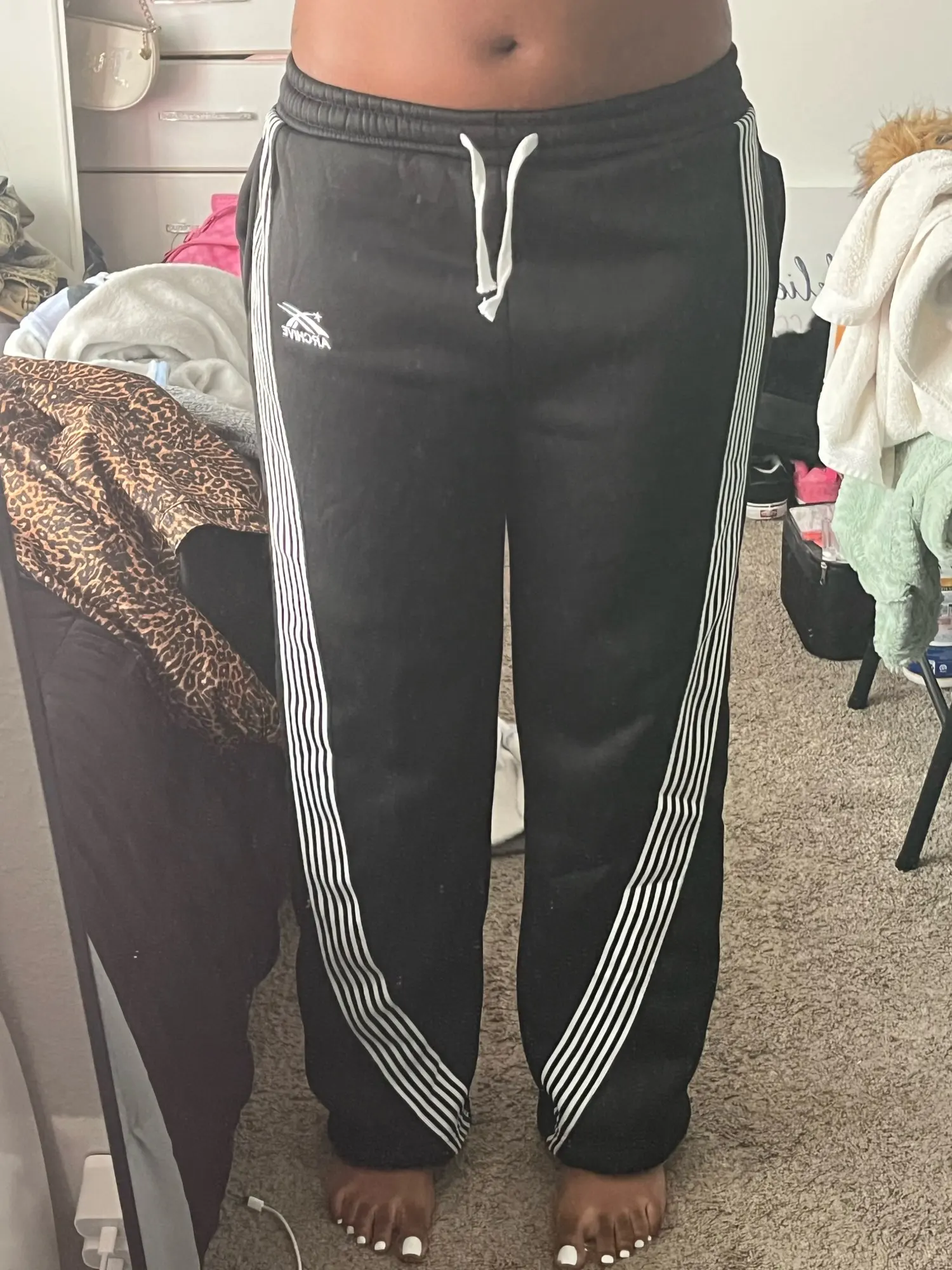 Versatile Y2 K Black Gray Joggers for Stylish Comfort photo review