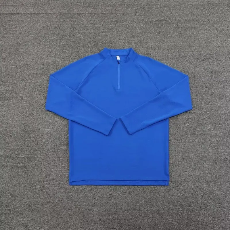 Football Training Black Tops Customize Name Autumn Winter Coach Soccer Long Sleeve Jacket Sports Uniform