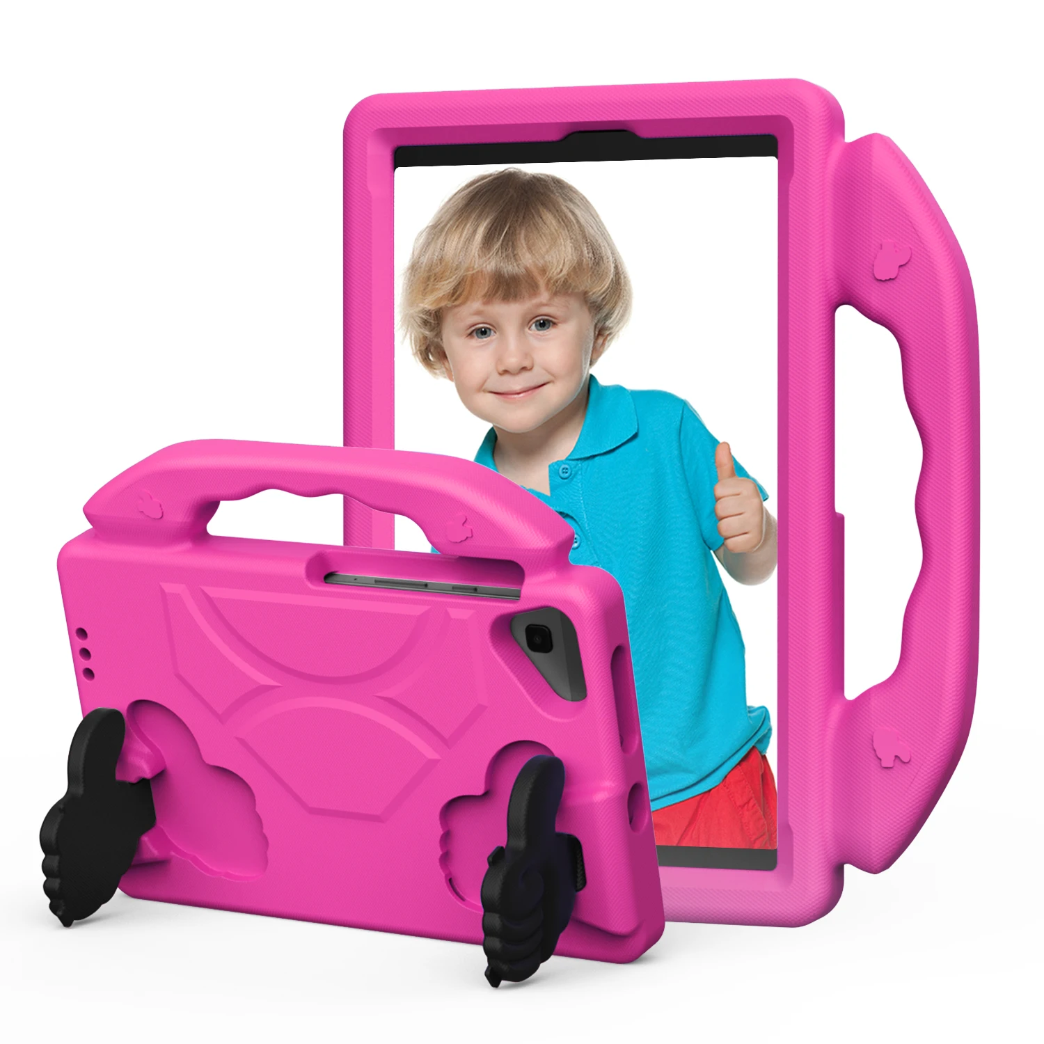 Durable Kids EVA Tablet Stand Case with Handle - Protective Cover