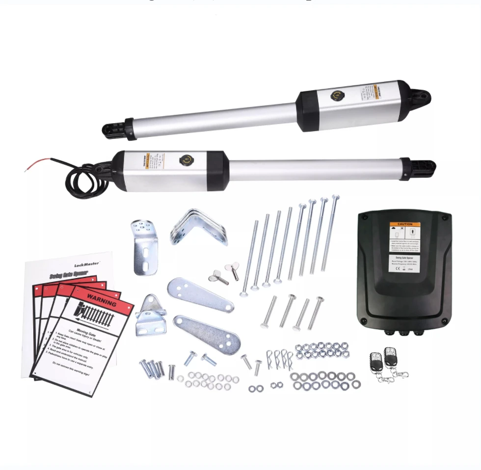 LockmasterMK1102230VDualSwingGateOpener300kgsPerLeafwith2