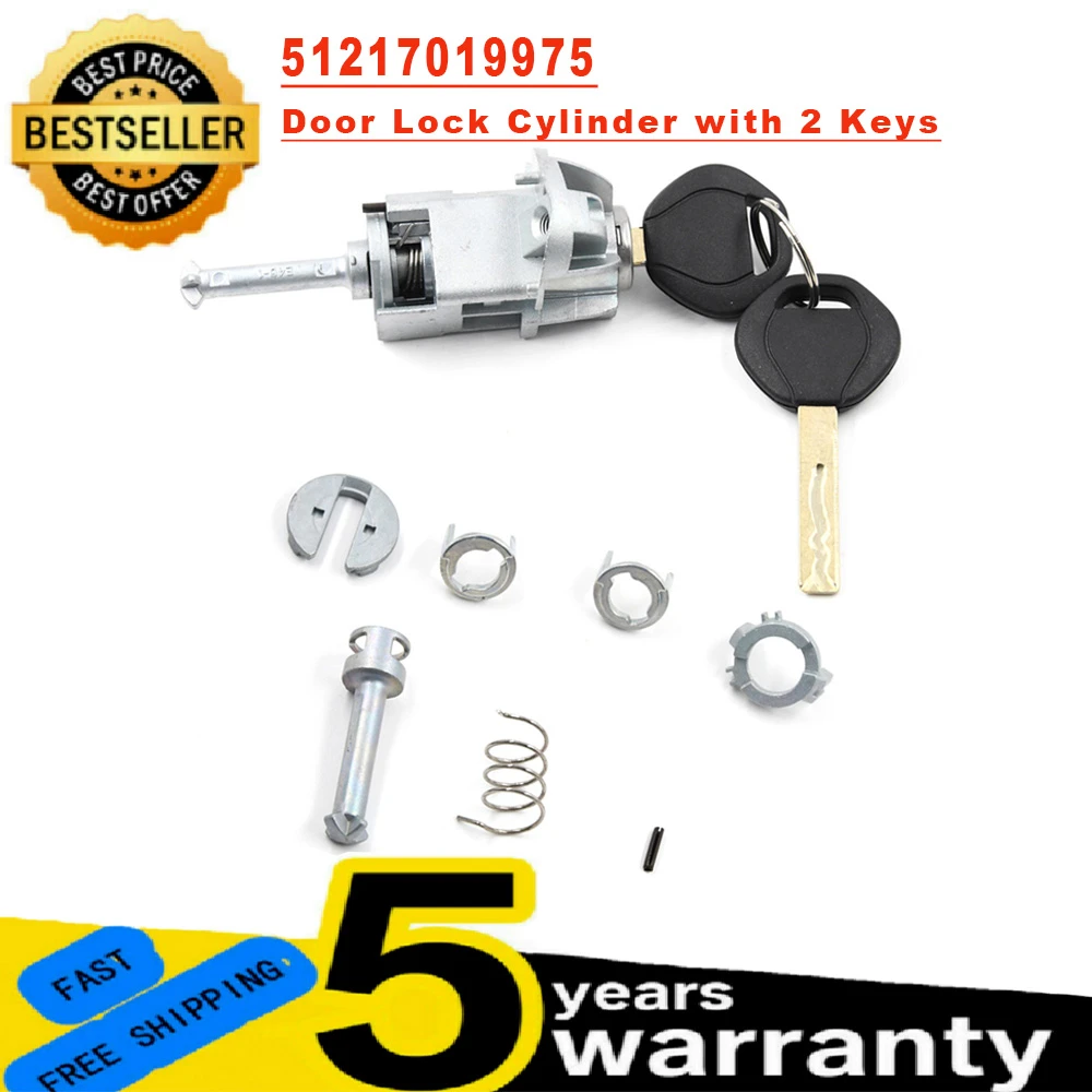 1 Set For Bmw E46 3 Series Convertible Door Lock Cylinder Repair Kit
