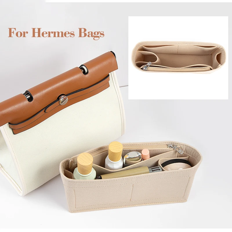 Wuta 26.5X12.5Cm Feltro Inserto In Tessuto Borsa Organizer Per Hermes Herbag Flap Borsa Interna Borsa Trucco Borsa Borsa Borsa Accessori