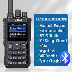 High-Power Dual-Band Handheld Radio with Air Band & NOAA Capabilities - American (Bluetooth version)
