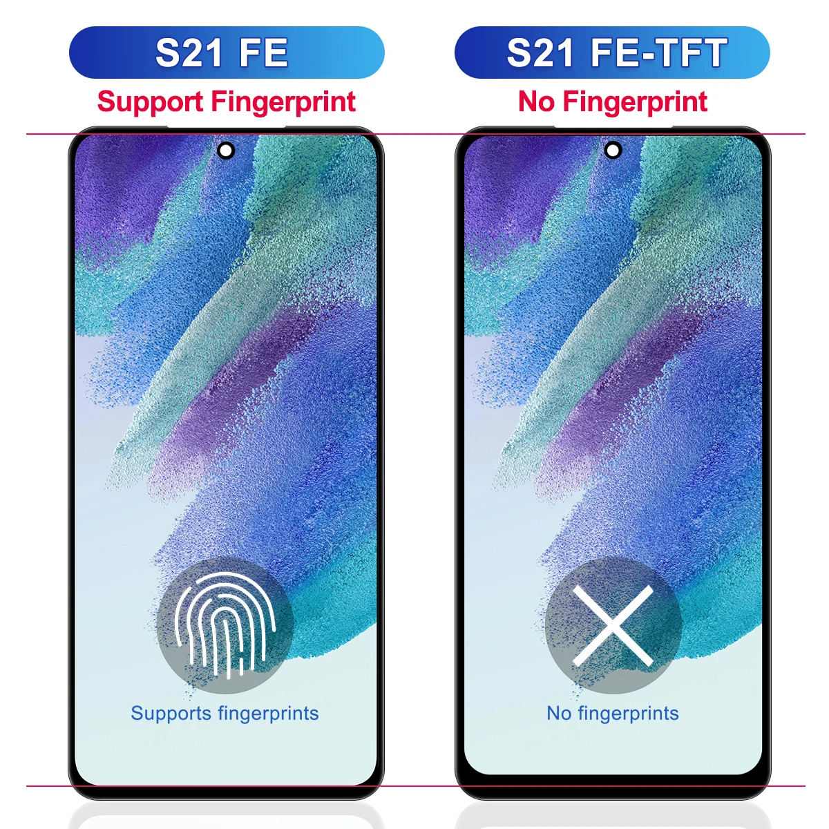 For Samsung S21 FE LCD Display G990B G990U Touch Screen Digitizer