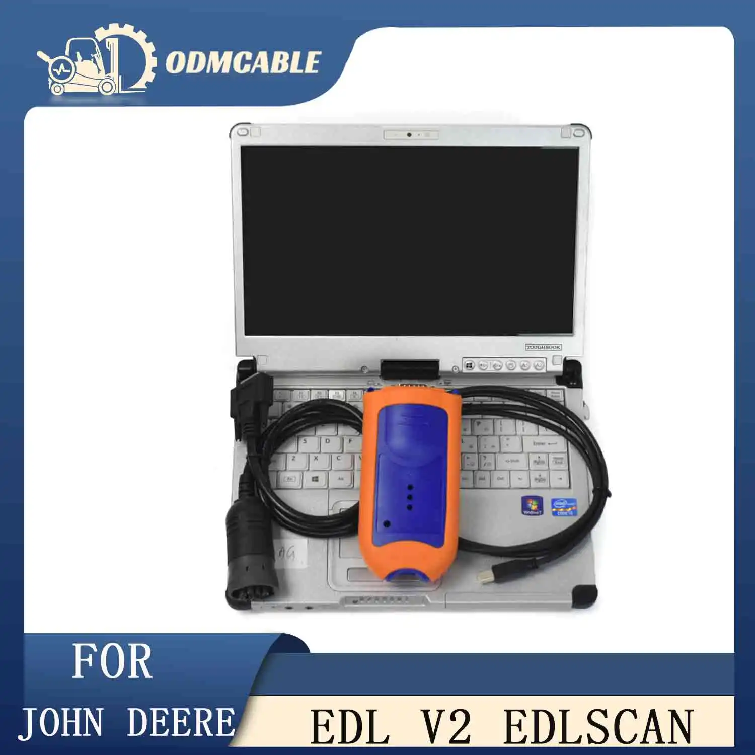 Edl Scanner Interface Edl V3 Agricultural Tractor Heavy Vehicle Diagnostic Kit Tool Forjd