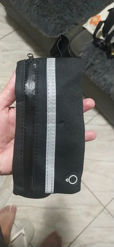 Pochete Esportiva cintura Preta porta celular garrafa utensílios para Corrida Preta photo review