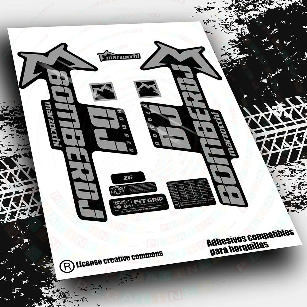 Marzocchi Bomber Dj Wp545 Adesivi Decalcomanie Aufkleber Autocochillant Forchette