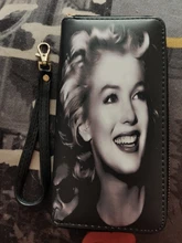 Marilyn Monroe Print Long Wallets PU Leather Women Wallet Clutch Long Purse  Bags Fashion Ladies Phone Pocket Money Bags _ - AliExpress Mobile