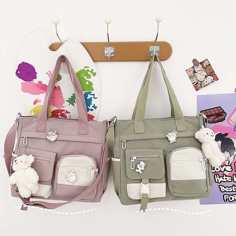 Waterproof Canvas Women Handbags Shoulder Bag Nylon Ladies Messenger Bag  Oxford Crossbody Bags Tote Book Bags for Girls Satchels - AliExpress