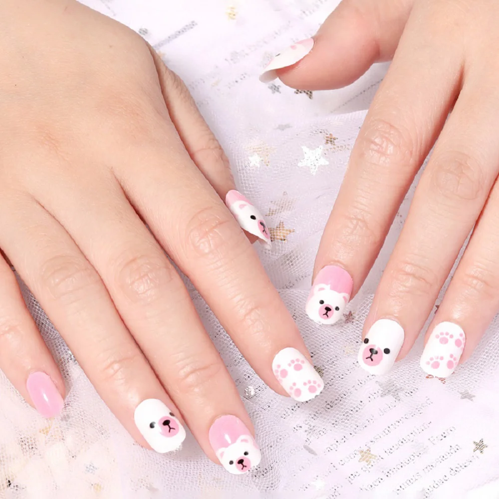 24 pcs children fake nail art| Alibaba.com