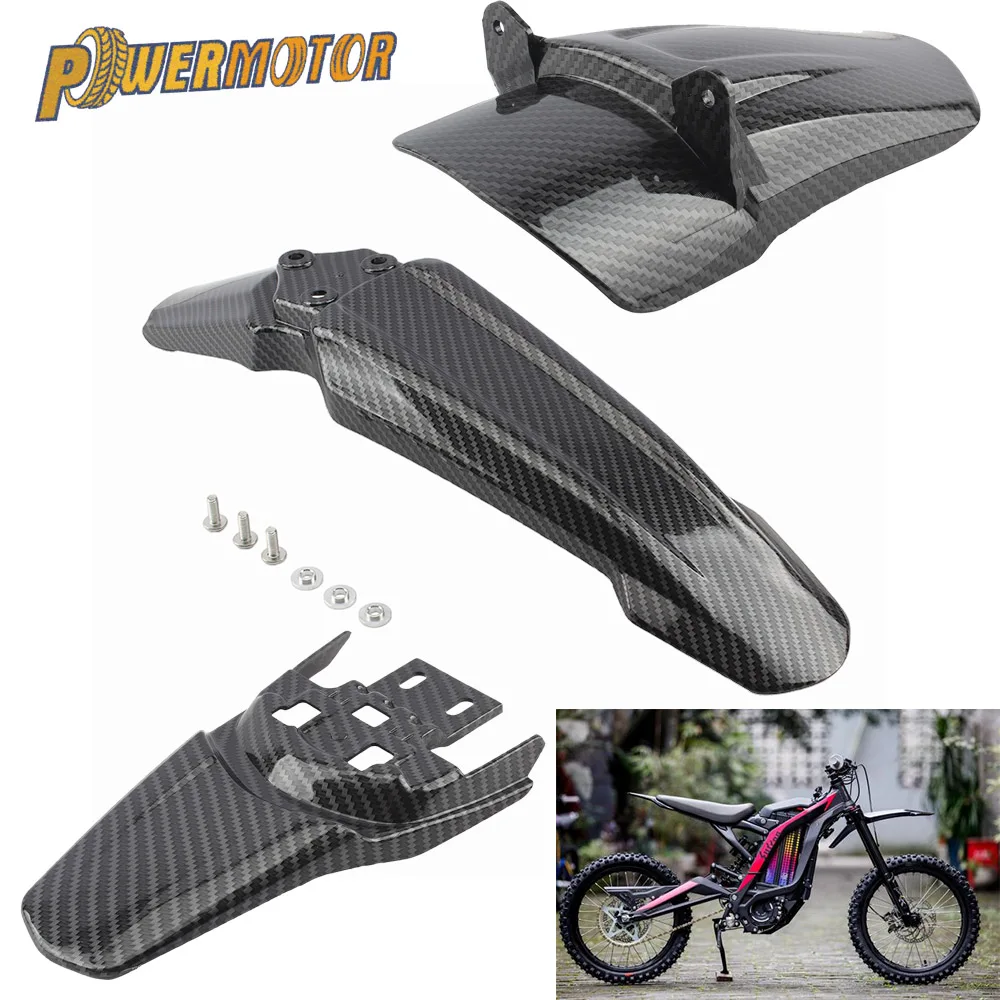 FOR Surron Frame Protection FOR Sur-ron Light Bee X Front Rear Wheel Mudguards Fender Enduro Electric Motorcycle Modified Parts