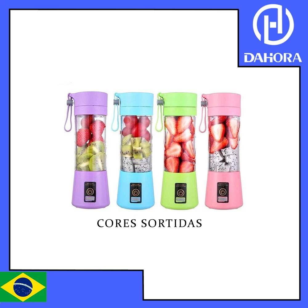 Mini Portable Blender Shake 6 Lamins + Usb Cable Blenders AliExpress