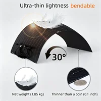 Panneau solaire flexible JINGYANGPV 110W, équipé de modules solaires à haute efficacité, indice d'étanchéité IP67, idéal pour les systèmes solaires hors réseau tels que les camping-cars, le camping, etc. 6