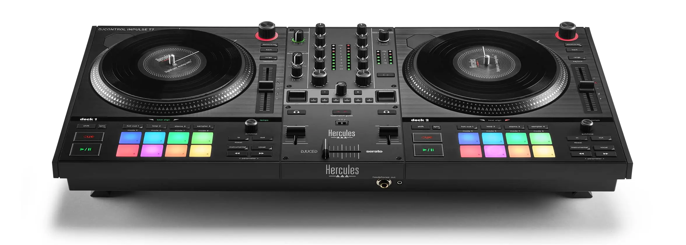 

Новый Hercules DJ DJControl Inpulse T7 2-deck, моторизованный DJ-контроллер
