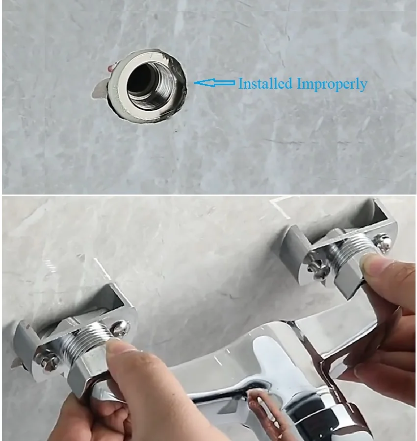 2Pcs Brass Plumbing Angle Adjustable S-Union Silver Grey Matte Black Grey Decorative Cover In Wall Exposed Hot Cold Mixer