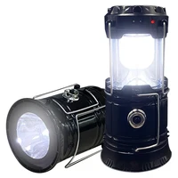 Lanterne Solaire LED Rechargeable par USB, Lampe de Poche d'Urgence pour Camping en Plein Air 1