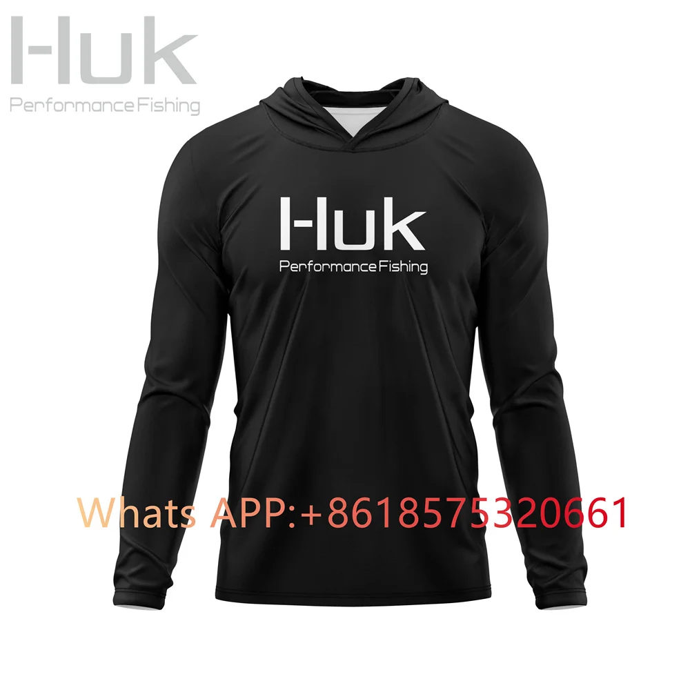 Fishing Shirt Hoodie With Face Mask Men Summer Long Sleeve Quick Dry Breathable Hooded Fish Clothing Anti-uv Angling Sweatshirt