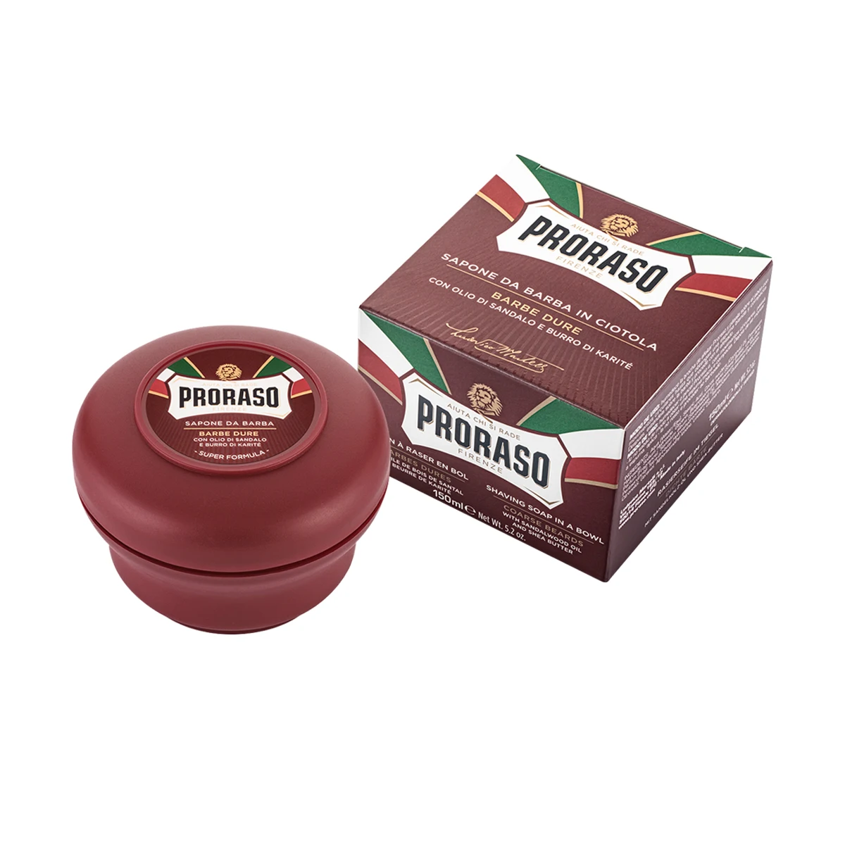 PRORASO Jabón para Afeitar en Tarro Sandalo y Karite 150 ml