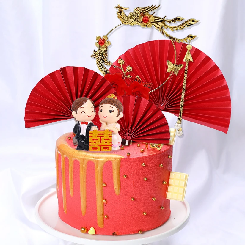 バレンタインデーのケーキトッパー婚約パーティーケーキトッパー
