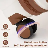 Ensemble de valises rigides KONO 3 pièces en ABS+PC, avec roues doubles et serrure à combinaison, en tailles 20/24/28 pouces 6
