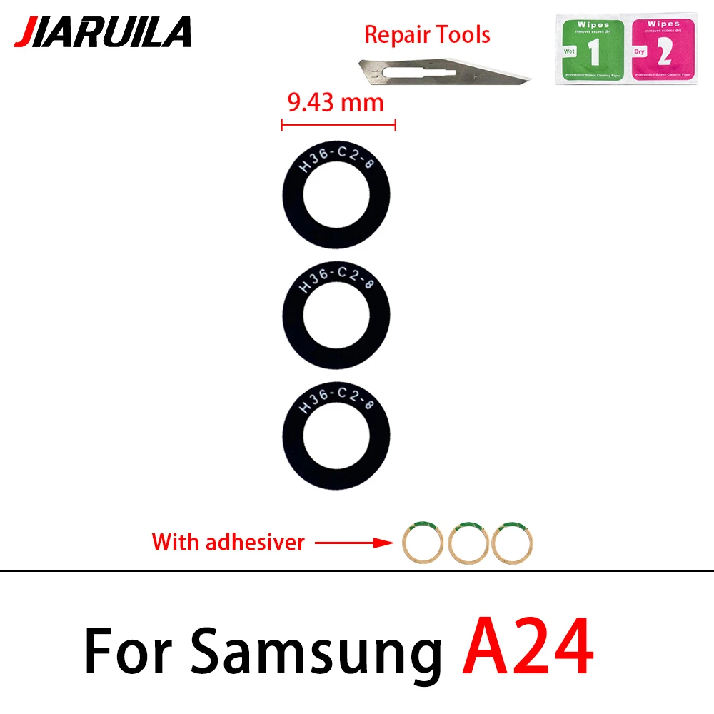 접착제 포함 후면 카메라 유리 렌즈, 삼성 A03, A05, A05S, A13, A14, 4G, A15, A25, A35, A52, A55, 5G 카메라 유리, 신제품