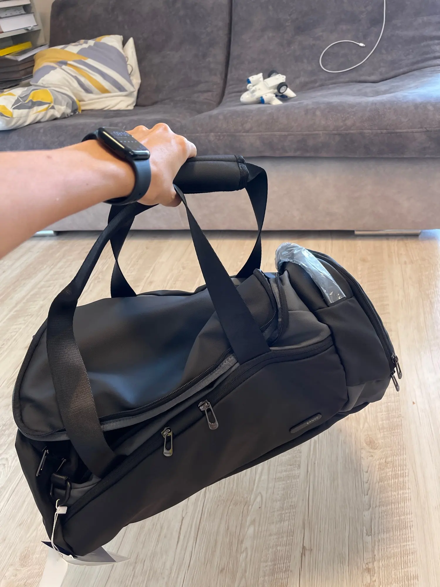 Gym Clothes Bag Backpack With Wet Compartment Traveler Duffle Bag