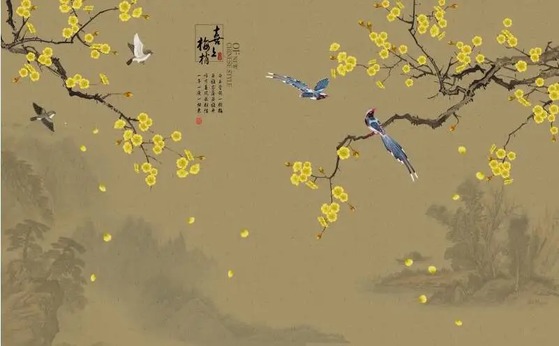 peça de fundo de tv de bambu, peça de revestimento chinês