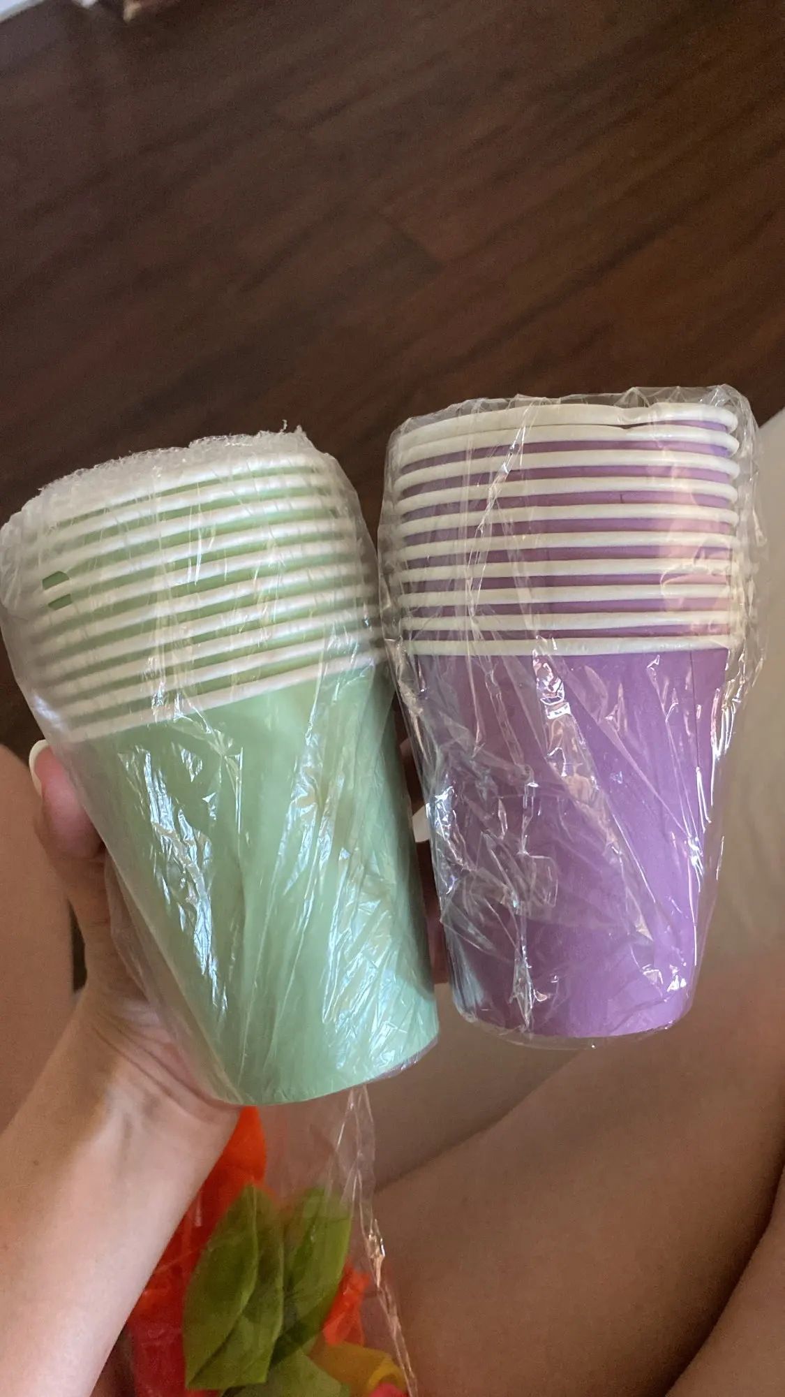 10PCS 9oz/250ml Solid Color Thick Paper Cup Disposable Cup Wedding Birthday Party Disposable Tableware Disposable Paper Cup Set photo review