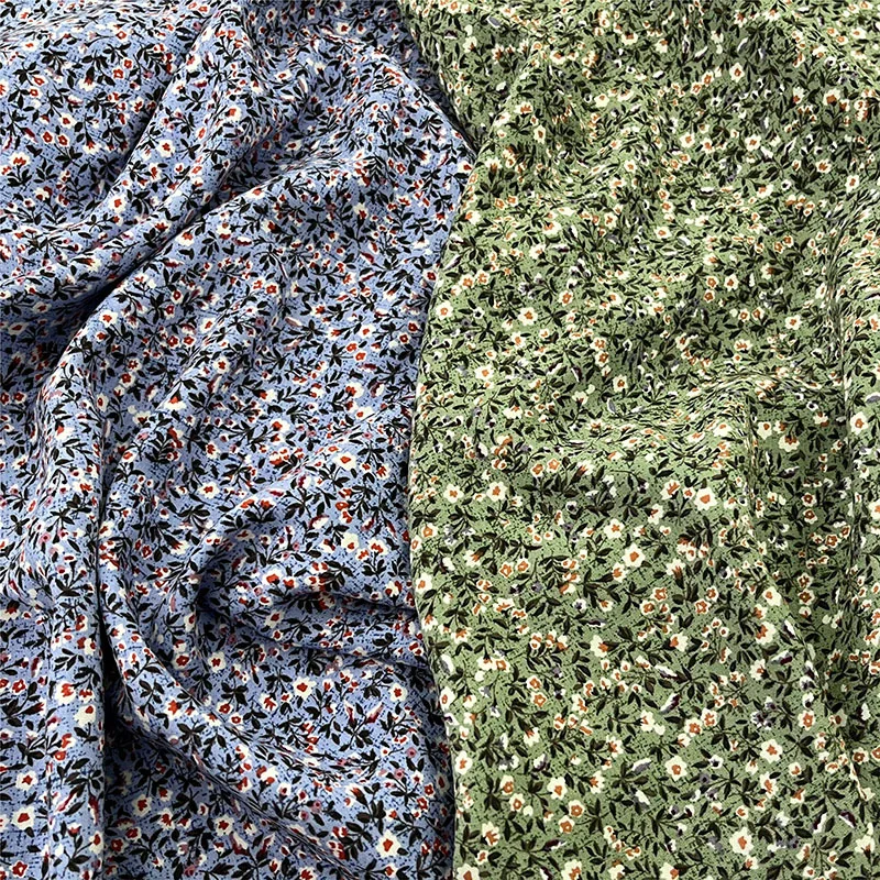 3-5-10M-Spring-Summer-Cotton-Printed-Fabric-Small-floral-Sewn-Pants ...