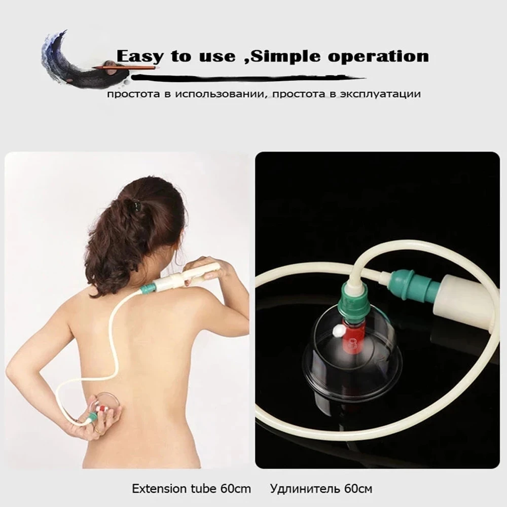 Ventosaterapia Masajes Con Vasos En La Espalda Juego De Terapia De - Main Image