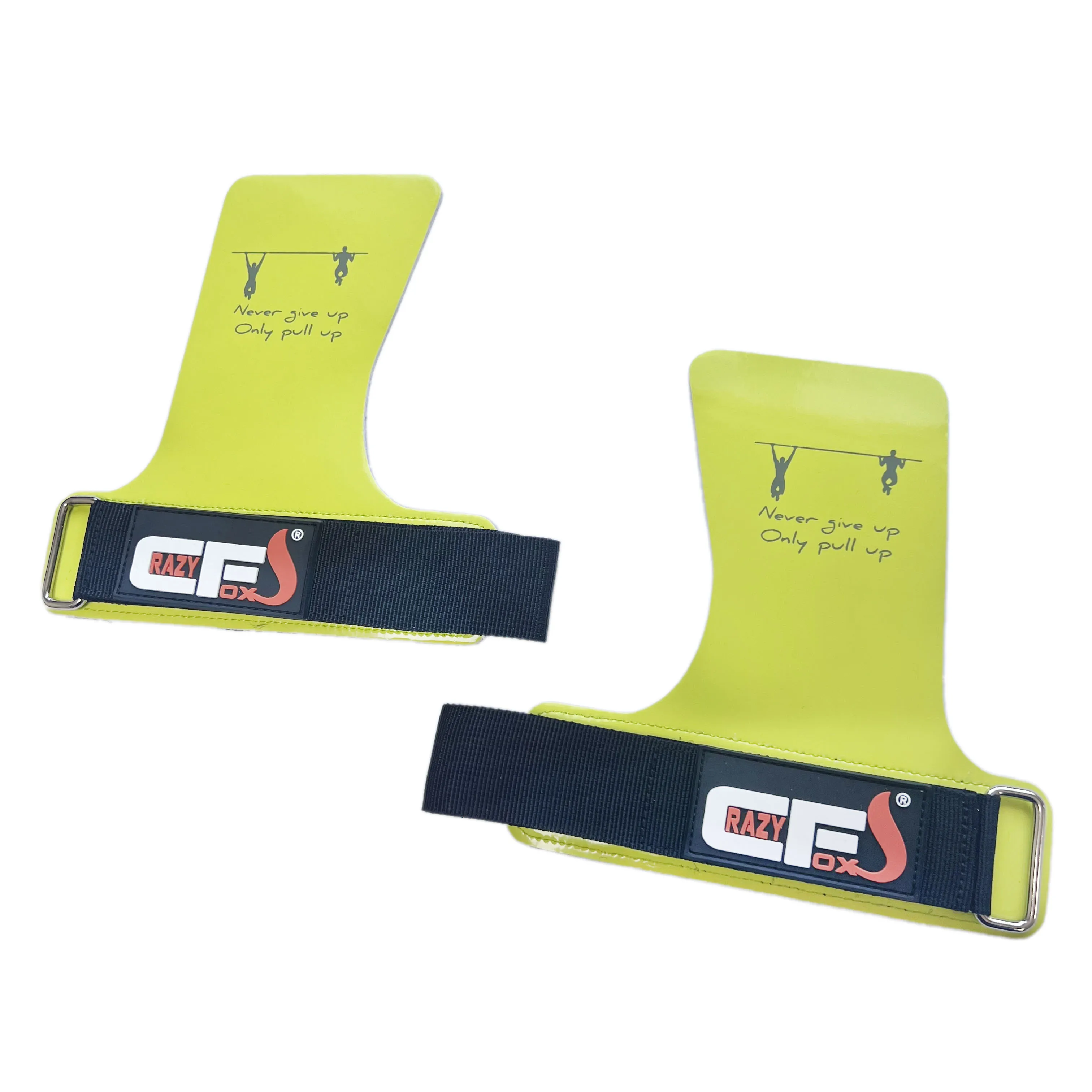 Customized Calleras Rubber chalk free Pull Up Grips Heavy Duty Straps Power Lifting Hooks for Deadlift Wrist Support