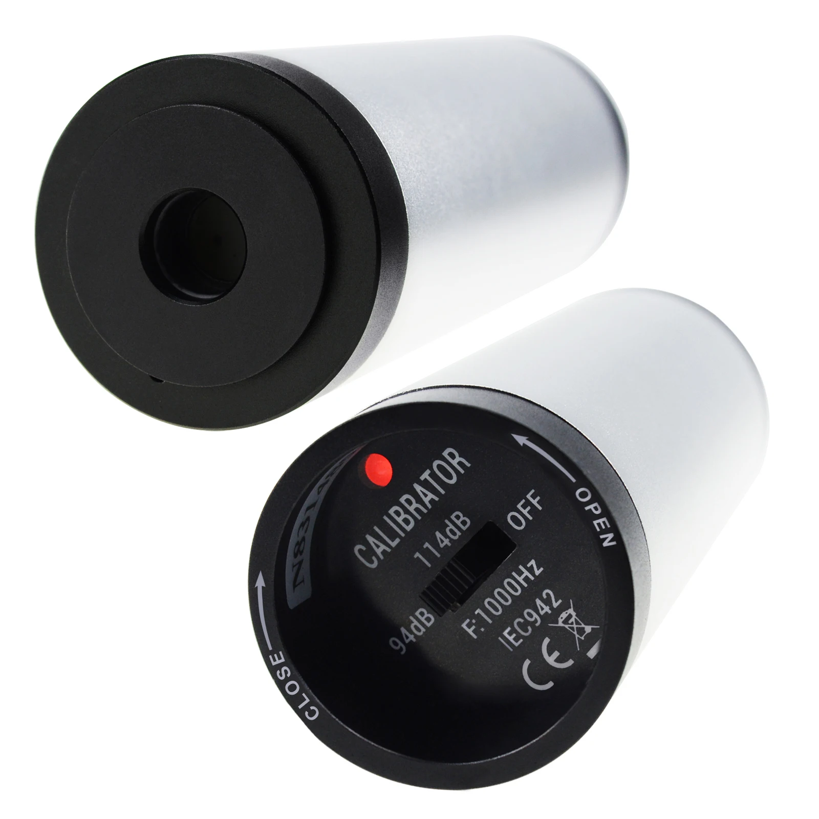 Handheld Digital Sound Noise Level Calibrator for Sound Level Meter 94dB & 114dB Class I w/ Battery +/-0.3 db Accuracy 2