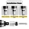 7/13 Pcs CR-V Manual Impact Screwdriver, Portable Reversible Impact Driver, Household Cordless Screwdriver Kit Hand Repair Tools 5