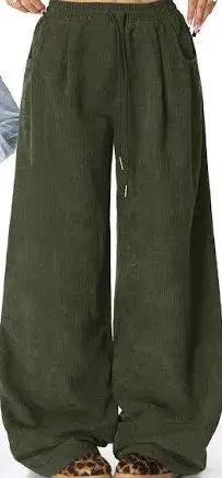 Women's Cotton Linen Baggy Cargo Pants photo review